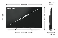 TELEVIISOR SHARP 43HR7265E 43" 4K UHD GOOGLE TV
