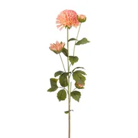KUNSTLILL MICA DECORATIONS REAL TOUCH DAALIA 68CM ROOSA