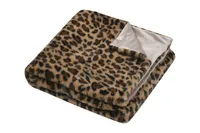 PLEED STOF FAUVES 130X160CM LEOPARD