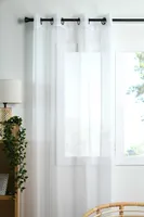 KARDIN STOF LINWOOD 140X260CM VALGE