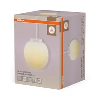 RIPPVALGUSTI OSRAM LANTERN MARBLE E27 KLAASIST