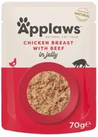 MÄRGTOIT APPLAWS KASSIDELE KANA/VEISELIHAGA ŽELEES 70G