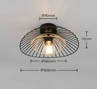LAELAMP REALITY LAURIS E27 MATT MUST/KULDNE