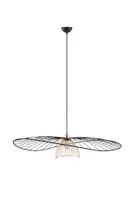 RIPPVALGUSTI REALITY LAURIS 100CM E27 MATT MUST/KULDNE
