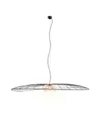 RIPPVALGUSTI REALITY LAURIS 200CM E27 MATT MUST/KULDNE