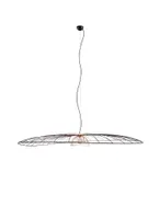 RIPPVALGUSTI REALITY LAURIS 200CM E27 MATT MUST/KULDNE