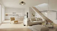 RIPPVALGUSTI REALITY LAURIS 200CM E27 MATT MUST/KULDNE