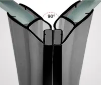 DUŠIUKSE MAGNETTIHEND AQUALINE 2TK 5MM JA 8MM KLAASILE 2M 90/180⁰ MUST