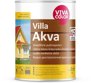 PUITFASSAADIVÄRV VIVACOLOR VILLA AKVA 0,9L VALGE MATT