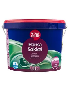 SOKLIVÄRV VIVACOLOR HANSA SOKKEL 9L VALGE MATT