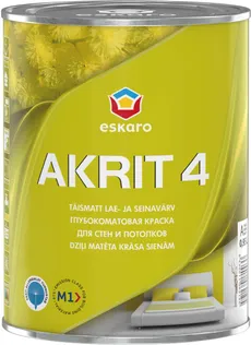 VÄRV ESKARO AKRIT-4 VALGE 0,95l TÄISMATT