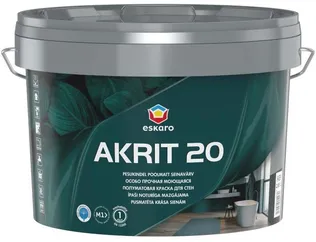 SEINAVÄRV ESKARO AKRIT 20 2,85L VALGE POOLMATT