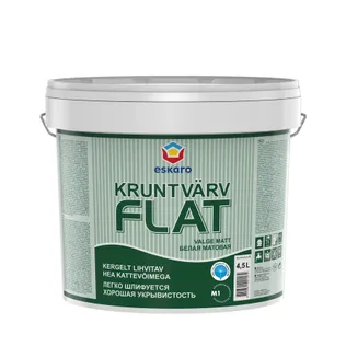 KRUNTVÄRV ESKARO FLAT 4,5L VALGE TÄISMATT