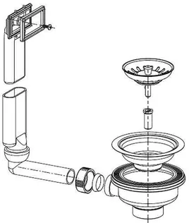 ÄRAVOOLUPESA KÖÖGIVALAMULE 3 1/2" VERTIKAALNE ÜLEJOOKS KÄSITSI    
