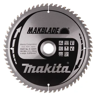 SAEKETAS MAKITA MAKBLADE 260X30MM T60