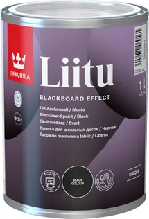 TAHVLIVÄRV TIKKURILA LIITU 1L MUST MATT
