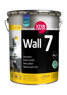 SEINAVÄRV VIVACOLOR WALL 7 VALGE (A) 18L MATT