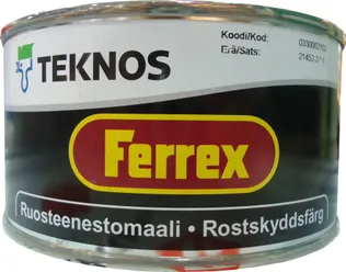 METALLIVÄRV TEKNOS FERREX 0,33L MUST MATT
