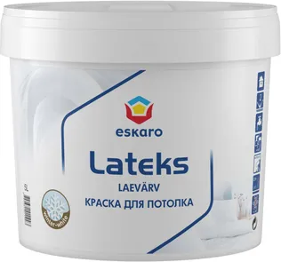 LAEVÄRV ESKARO LATEKS 5L VALGE TÄISMATT