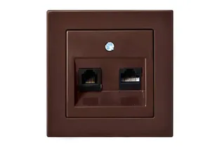 PISTIKUPESA ÜHENDUS TEL+ARVUTI R-TA PRUUN EPSILON