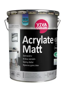 SEINAVÄRV VIVACOLOR ACRYLATE MATT 18L VALGE MATT