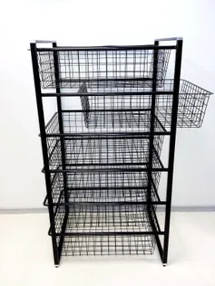 KORVTORN CREYA 6-KORVI MUST 440X530X1020MM