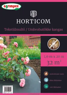 TEKSTIILMULTŠ AGRITEX 50G/M² 1,6X20M MUST