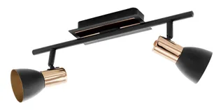 KOHTVALGUSTI BARNHAM MUST VASK 2X3,3W LED GU10 EGLO