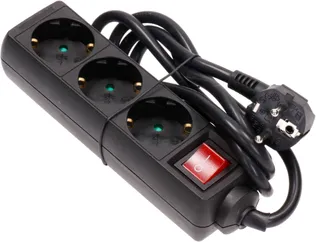 PIKENDUSJUHE 1,4M 3 PESA 3G1,5MM² LÜLITI LK MUST CLINT