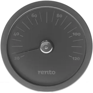 SAUNATERMOMEETER MUST ALUMIINIUM