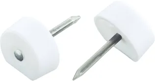 RIIULIPLAADI TUGI SUKI 21MM NAELAGA VALGE PAKIS 40TK