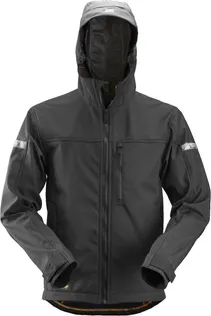SOFTSHELL JAKK KAPUUTSIGA, SNICKERS, MUST, L