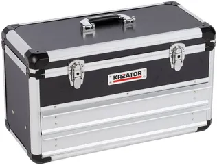 TÖÖRIISTAKOHVER KREATOR ALUMIINIUMIST 523X240X305MM 2 SAHTLIT