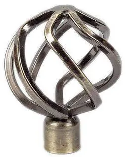 KARDINAPUU OTSIK KULA AZUR Ø16MM ANTIIK KULD 2TK