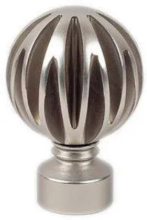 KARDINAPUU OTSIK MATERA Ø19MM MATT HÕBEDANE 2TK