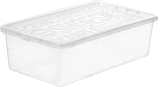 HOIUKAST KAANEGA PLAST TEAM BASIC SHOEBOX 19X34X10CM, LÄBIPAISTEV