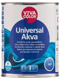 UNIVERSAALVÄRV VIVACOLOR UNIVERVAL AKVA C 0,9L MATT