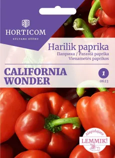 KÖÖGIVILJASEEMNED HARILIK PAPRIKA CALIFORNIA WONDER