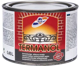 VÄRV TERMANOL EMAIL 400°C MATT MUST 0,45L