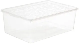 HOIUKAST KAANEGA PLAST TEAM BASIC SHOEBOX 38,5X26X13CM, LÄBIPAISTEV