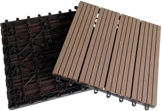 TERRASSIPLAAT 31X31X2CM PRUUN 9TK PAKIS