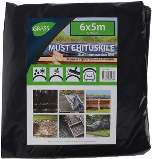 EHITUSKILE MUST 0,15MM 5X6M 30M2