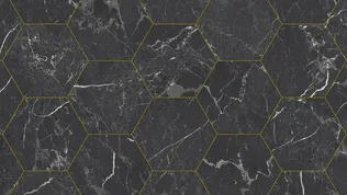 PVC KATE 2M ICONIK 260D NERO MARQUINE HEXA GOLD