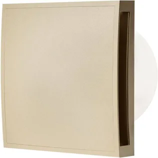 VENTILAATOR E-EXTRA 100MM SULGURKAANEGA KULDNE