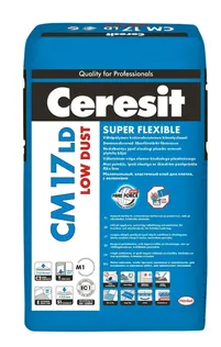 PLAATIMISSEGU CERESIT CM17 SUPER FLEXIBLE LOW DUST 25KG