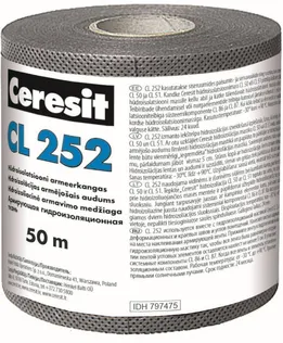 HÜDROISOLATSIOONI ARMEERKANGAS CERESIT 14,5CMX50M