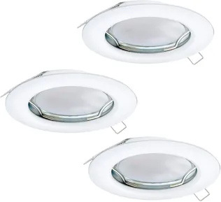 RIPPLAEVALGUSTI EGLO PENETO 3X3W LED 240LM 3000K Ø78MM VALGE