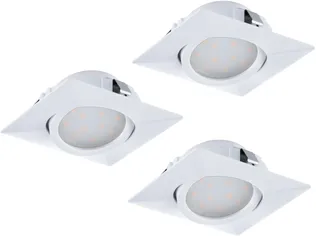 RIPPLAEVALGUSTI EGLO PINEDA 3X4,9W LED 3X460LM 3000K VALGE