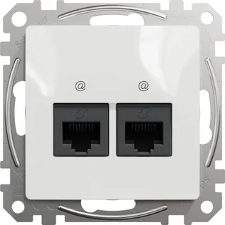 ARVUTIPESA SCHNEIDER-ELECTRIC 2XRJ45 CAT6 SEDNA DESIGN VALGE