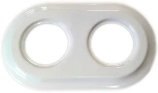 RAAM 2-NE FENDE SÜV KERAAMILINE VALGE